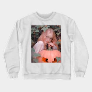 Halloween Pumpkin Girl Crewneck Sweatshirt